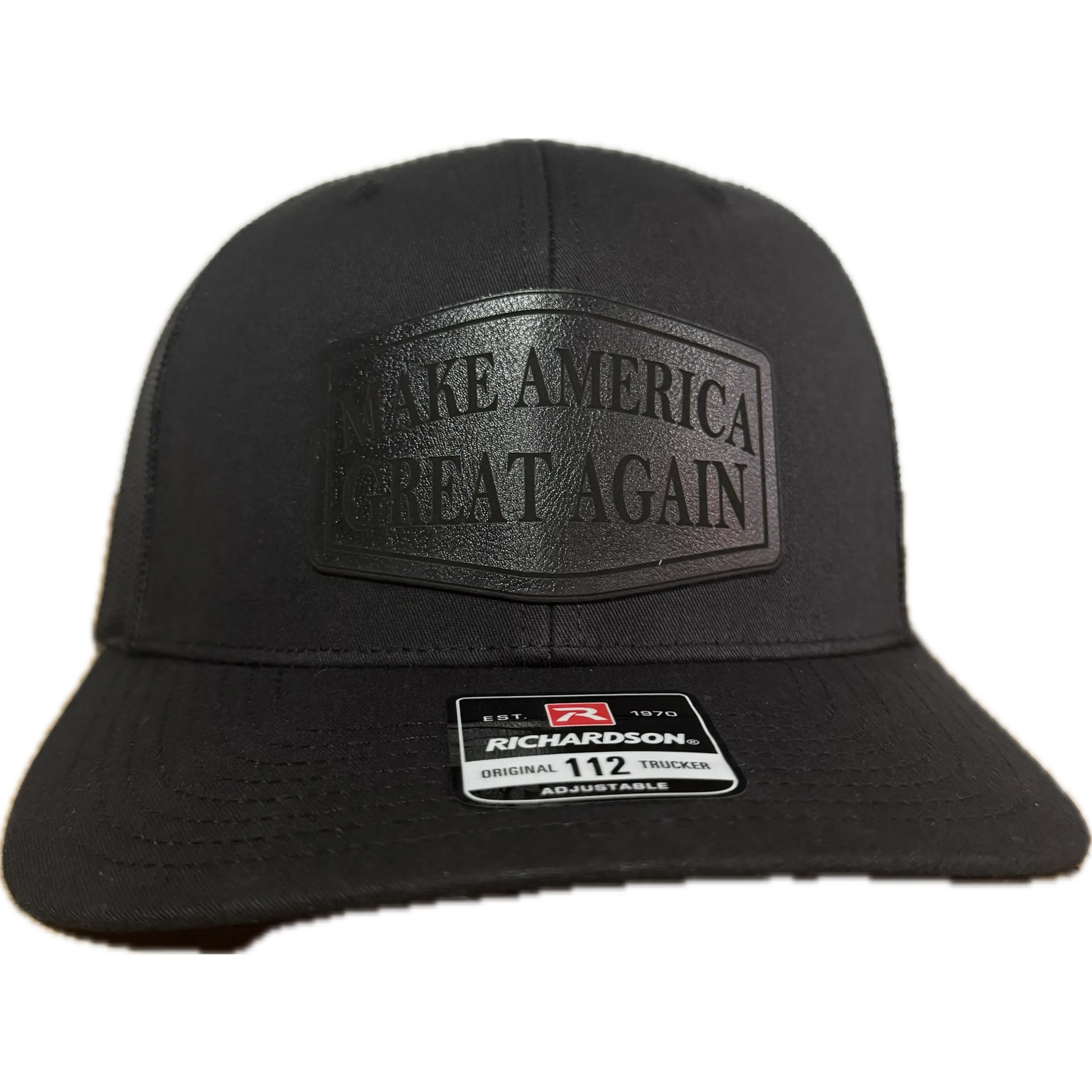 BLACK OUT HAT MAGA MAKE AMERICA GREAT AGAIN