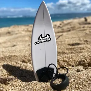 LC BOARDS FINGER SURFBOARD WHITE WITH LEASH LC BOARDS FINGER SURFBOARD WHITE WITH LEASH