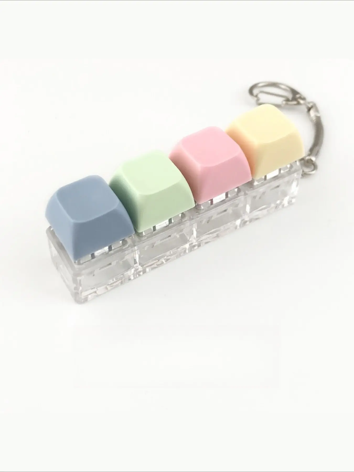 Funny Keycap Keyboard Keychain, Punk Style Thumb Keychain Toy, Stress Relief Gift, All Seasons Accessory, Cool Keychains, No Choking Hazard