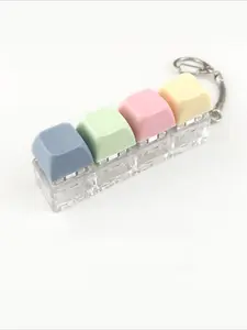 Funny Keycap Keyboard Keychain, Punk Style Thumb Keychain Toy, Stress Relief Gift, All Seasons Accessory, Cool Keychains, No Choking Hazard