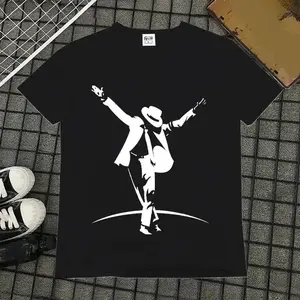 Michael Jackson T-Shirt Women Digital Print T Cotton T Shirt Funny Art Street Trend Clothing Cartoon Fabric Top