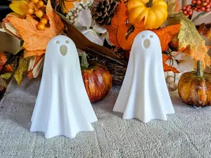Spooky Ghost Tea Light Holder: Autum Halloween Decoration and Gift Candle Gothic