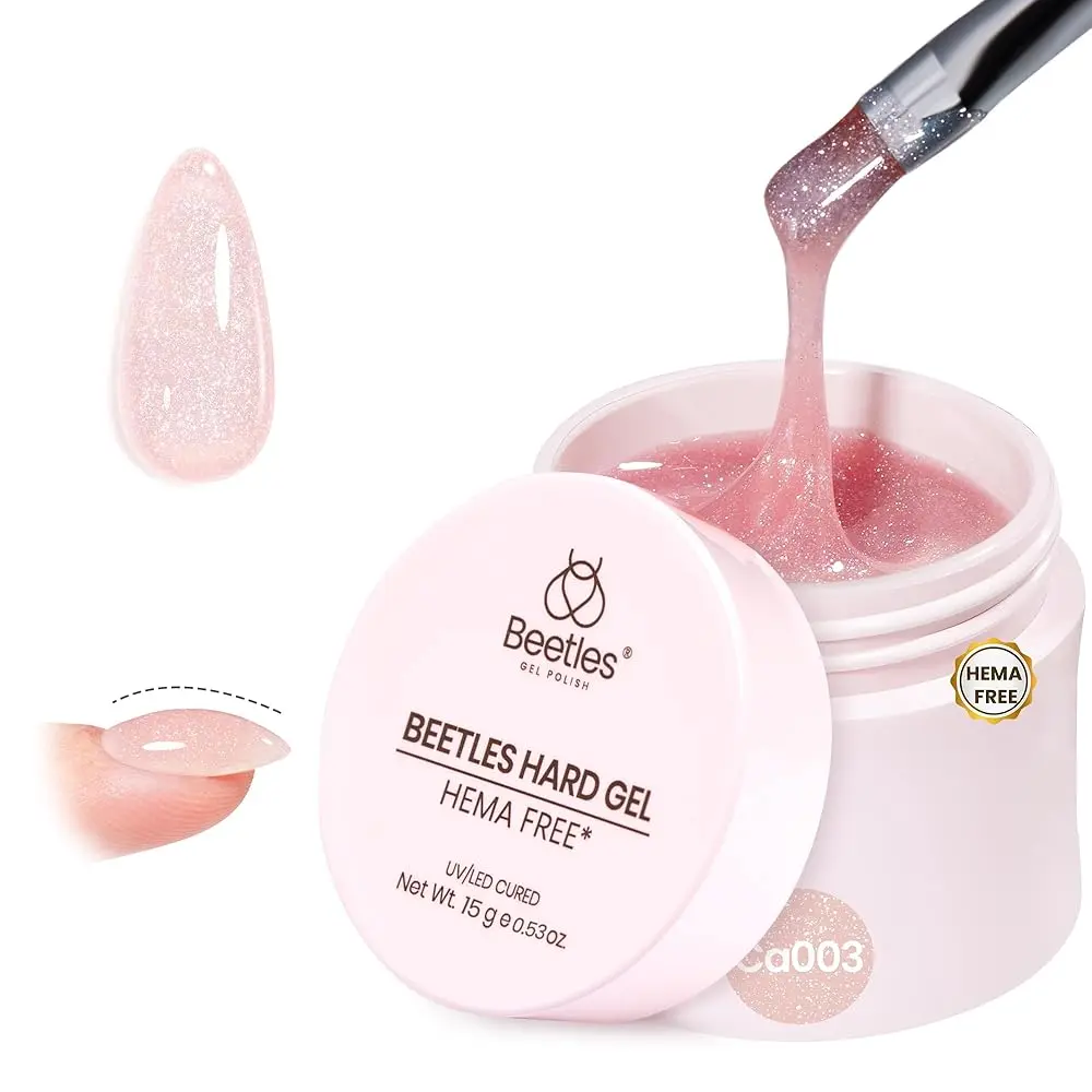 15g Hema-Free Sculpture Gel - Glitter Pink