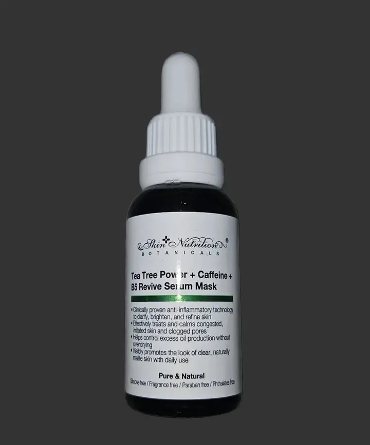 Skin nutrition botanicals Tea Tree Power+ Caffeine + B5 Revive Serum Mask