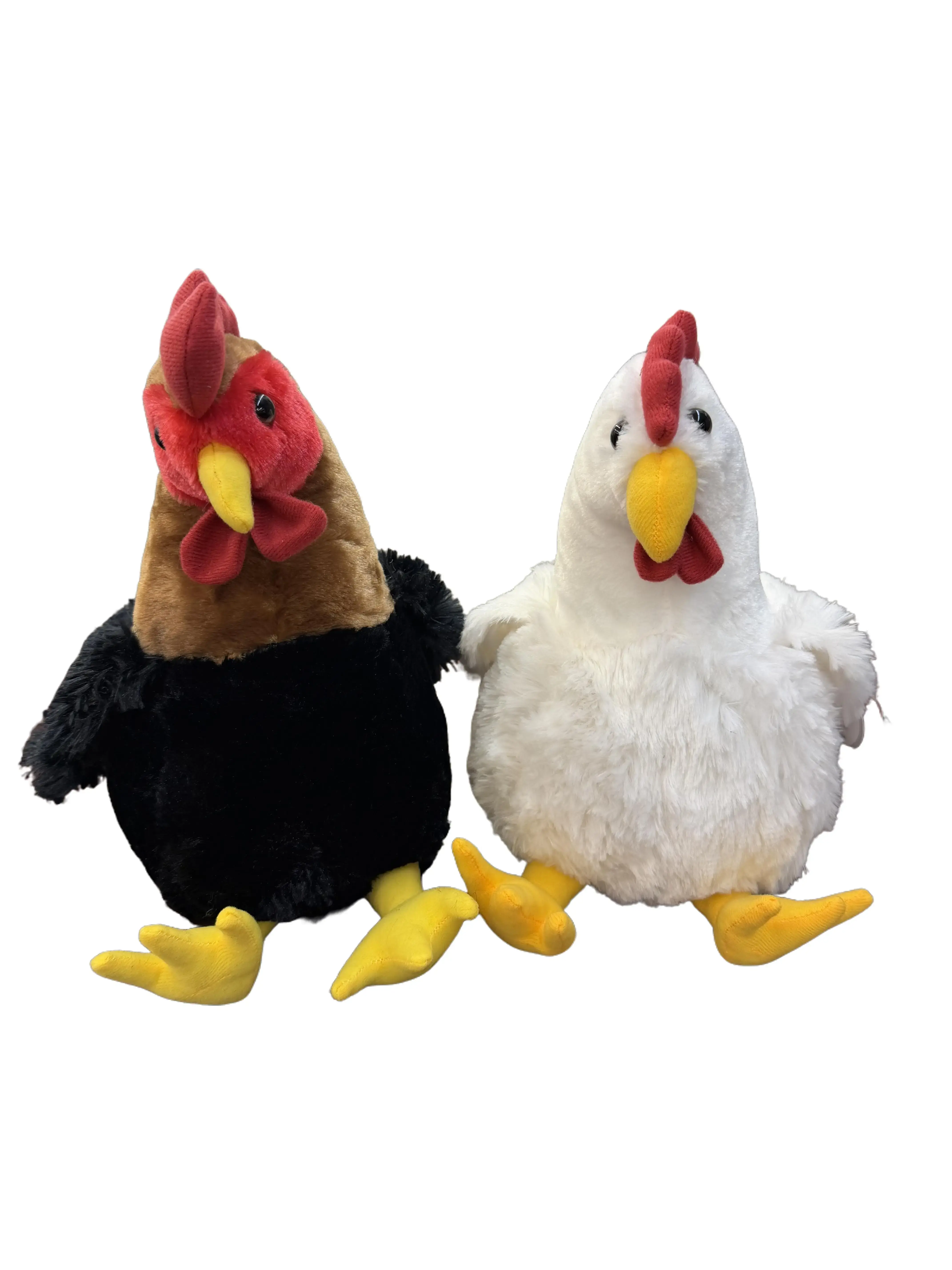 Dog & Cat Plush Chicken Toy, 2-Pack Soft Cute Plush Toys, 12 in Pet Supplies Accessory, Soft Plush