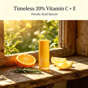 Timeless 20% Vitamin C + E Ferulic Acid Serum, CEF Antioxidant Face Serum for Brightening, Anti-Aging & Dark Spot Correction