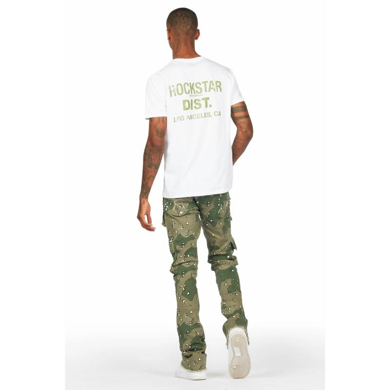 Kade Camo Stacked Flare Jean