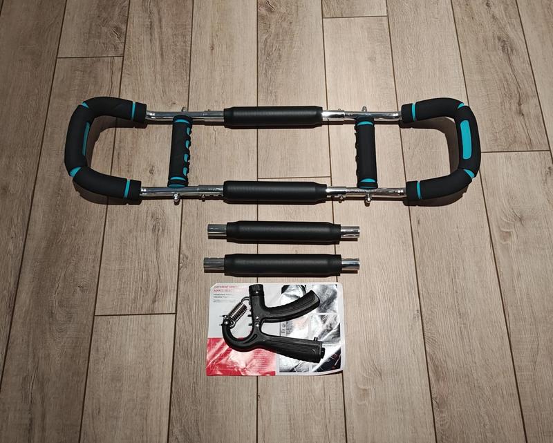 Adjustable Arm Twister Strength Trainer 30-120 lbs Dual Function for Chest Arms Shoulders Grip Workout Tool Home Fitness Portable Compact