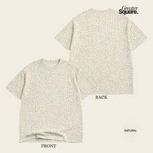 Natural Leopard Print T Shirt Combo 2 Combo 3 Pack, Soft Animal Print Tee For Women Men, Casual Streetwear Outfit, Blank Womens Basic Tees