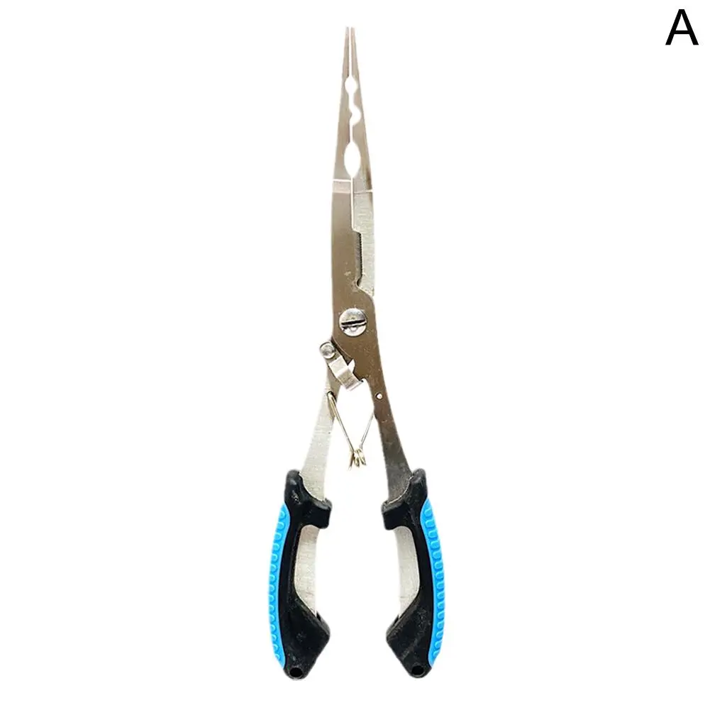 Multifunctional Stainless Fishing Long Nose Pliers with Hook Remover & Line Cutter for Angling
