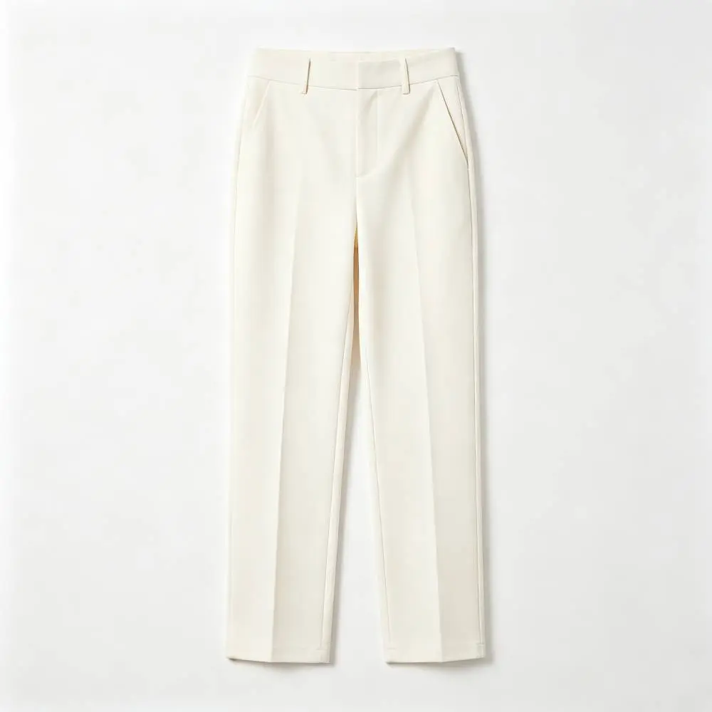 Women's Basic Solid Straight Pants