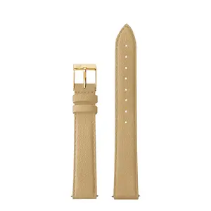 14mm Beige Strap with Gold Buckle
