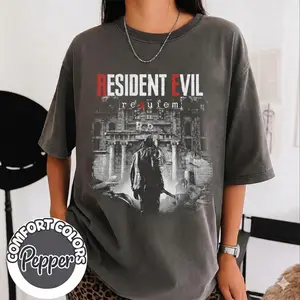 Resident Evil 9 Requiem Comfort Colors Shirt, Leon Kennedy, Grace Ashcroft, Gamer Gift, Re Video Game Shirt, Survival Horror Vintage Graphic Tshirt
