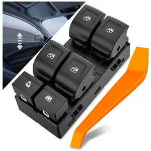 Nilight Power Master Window Switch Compatible with 2015 2016 2017 2018 2019 2020 2021 2022 Chevrolet Colorado Silverado 1500 2500 3500 GMC Canyon 2014-2019 GMC Sierra 1500 2500 3500 Replacement Set