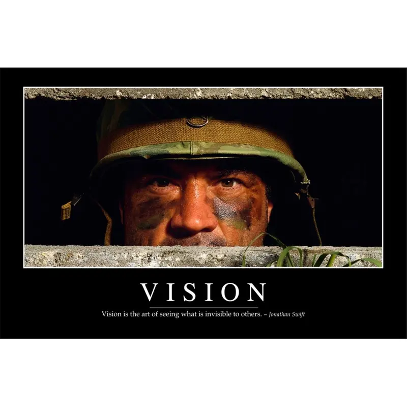 StockTrek Images Vision - Inspirational Quote & Motivational Poster. It Reads - Vision is The Art of Seeing What is Invisible To Others. Jonathan Swift Poster Print, 34 x 22 - Large