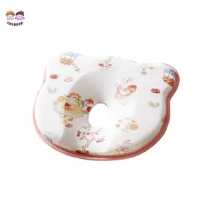 Baby Head Shaping Pillow Soft Cute Animal Print Anti Flat Head Pillow Sleeping Support Pillow for Newborn portable design Floral Print Foldable Baby Bed newborn baby