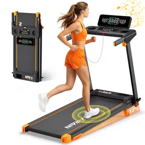 Folding Treadmill & Walking Pad with Smart App Community, Map Routes & DIY Workout Goals, 330 lbs Capacity, Cushioned Running Belt, Incline, HD Display with Heart Rate & Calorie Tracking, Up to 7.5 MPH Speed, Foldable Storage for Home & Office Use