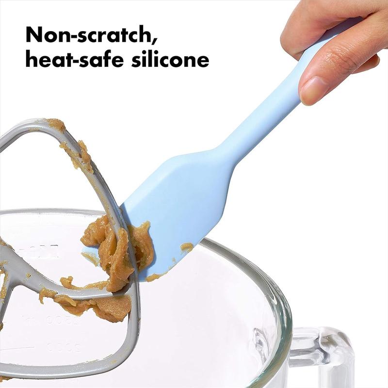 OXO Good Grips 2 Piece Silicone Spatula Set, One size, red/seltzer