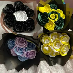 Mini Bouquet Eternal Rose's individual one - Set of Miniature Roses in Assorted Colors, Perfect for Gifts and Celebrations