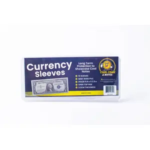 (200) CURRENCY HOLDERS Semi Rigid REGULAR Vinyl Sleeves Banknotes Dollar Bill