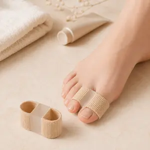Bunion Toe Separators for Overlapping Toes Women Men, Gel Toe Spacers Bunion Corrector with 2 Loops for feet, Hammer Toe Straightener (2PC)