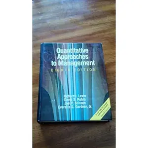 USED-Quantitative Approaches to Management/Book and Disk (Schaum's Outline Series in Accounting, Business, & Economics) by Richard I. Levin (Hardcover)
