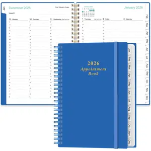 2026 Appointment Book & Planner - 2026 Daily Hourly Planner from January 2026 - December 2026, Weekly Appointment Book with 30-Minute Interval, Medium 6.4" x 8.5", Blue-B