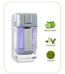 Ajmal Perfume Amaze for Men, 100ml, Woody Leathery Musk Scent