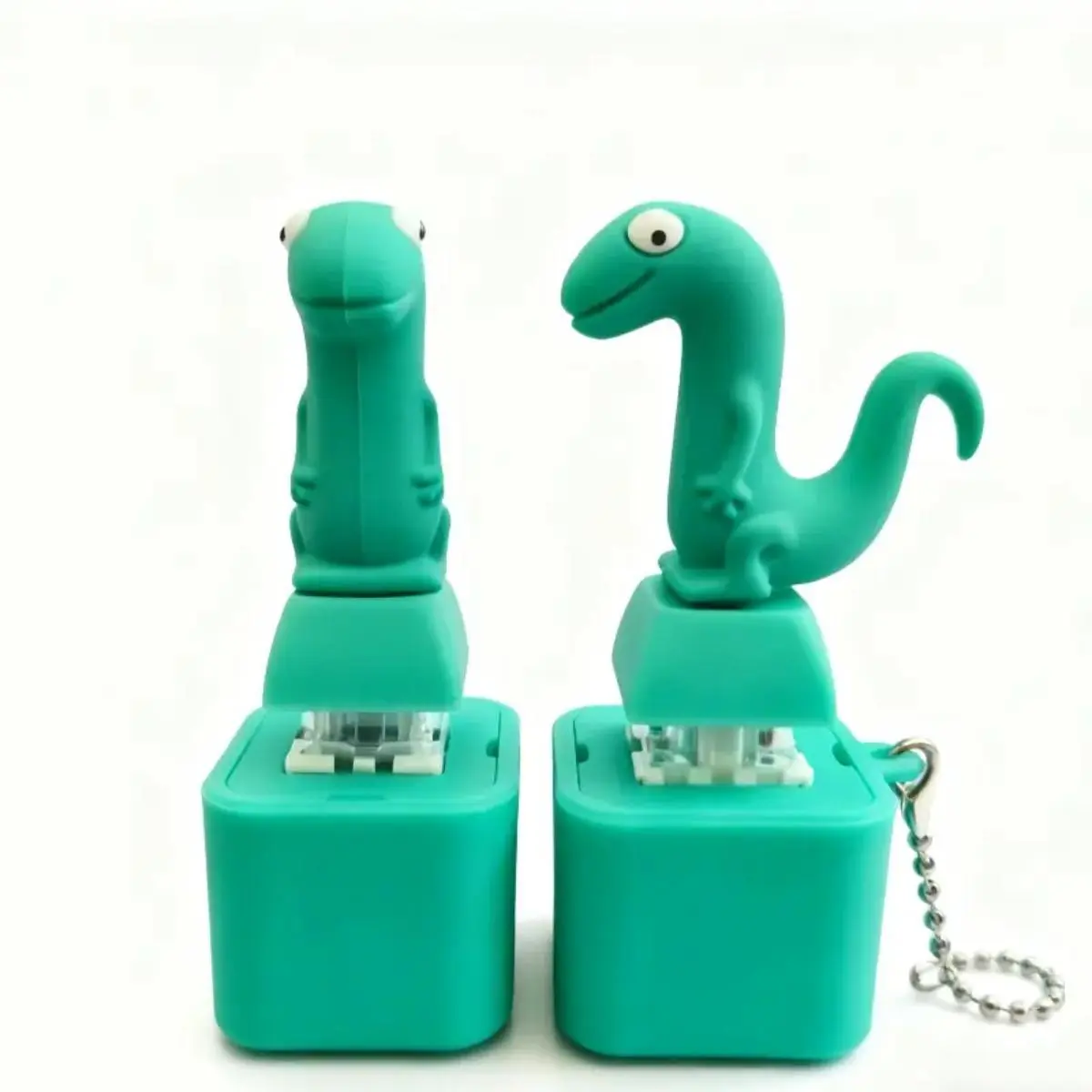 Fidget Toy Keychain Lizard, Clicker Button Stress Relief Toy, Cute EDC Fidget Toy for Teens Adults