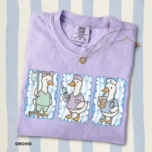 Nurse Goose Shirt • Registered Nurse Spring Shirt • Goose RN Nurse Shirt • Nursing Gift • Comfort Colors Shirt