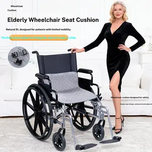 Senior Seat Pad, Elderly Wheelchair Liner, Waterproof Non-Slip Care Mat, Leak-Proof Adult Chair Cushion, Pure Color Anti-Mess Padding