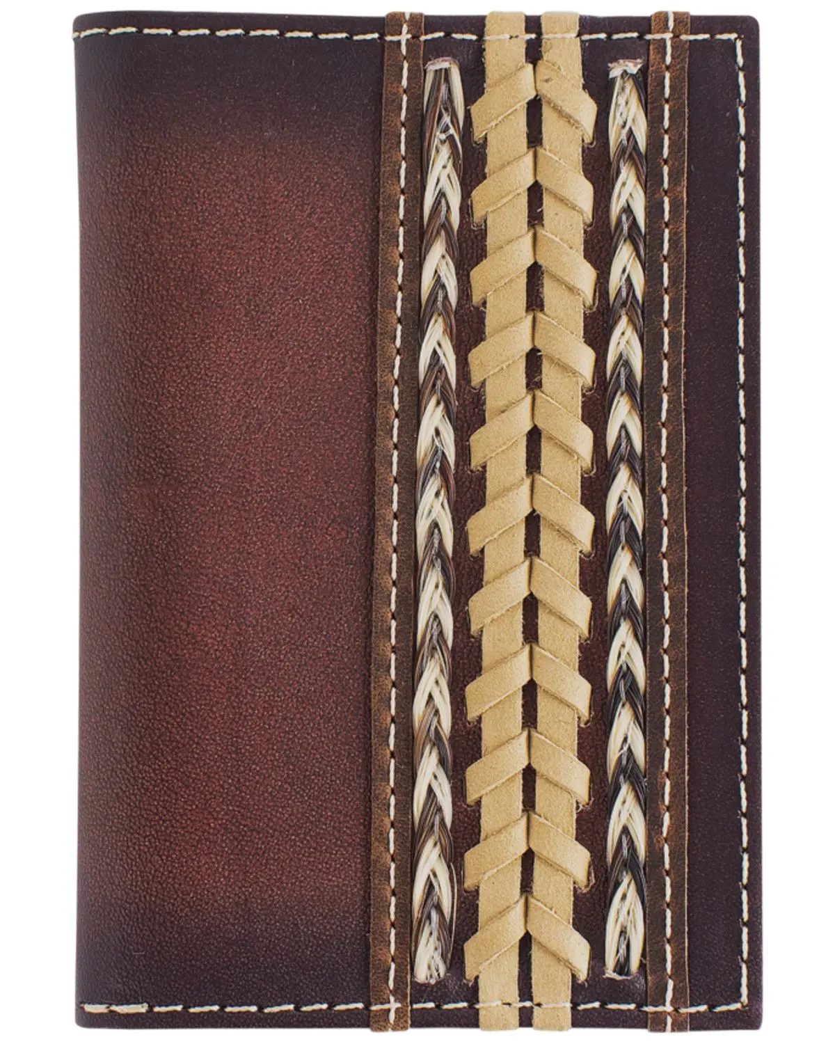 Cody James Men's Men'S Braided Horsehair Leather Bifold Wallet - 2521237704