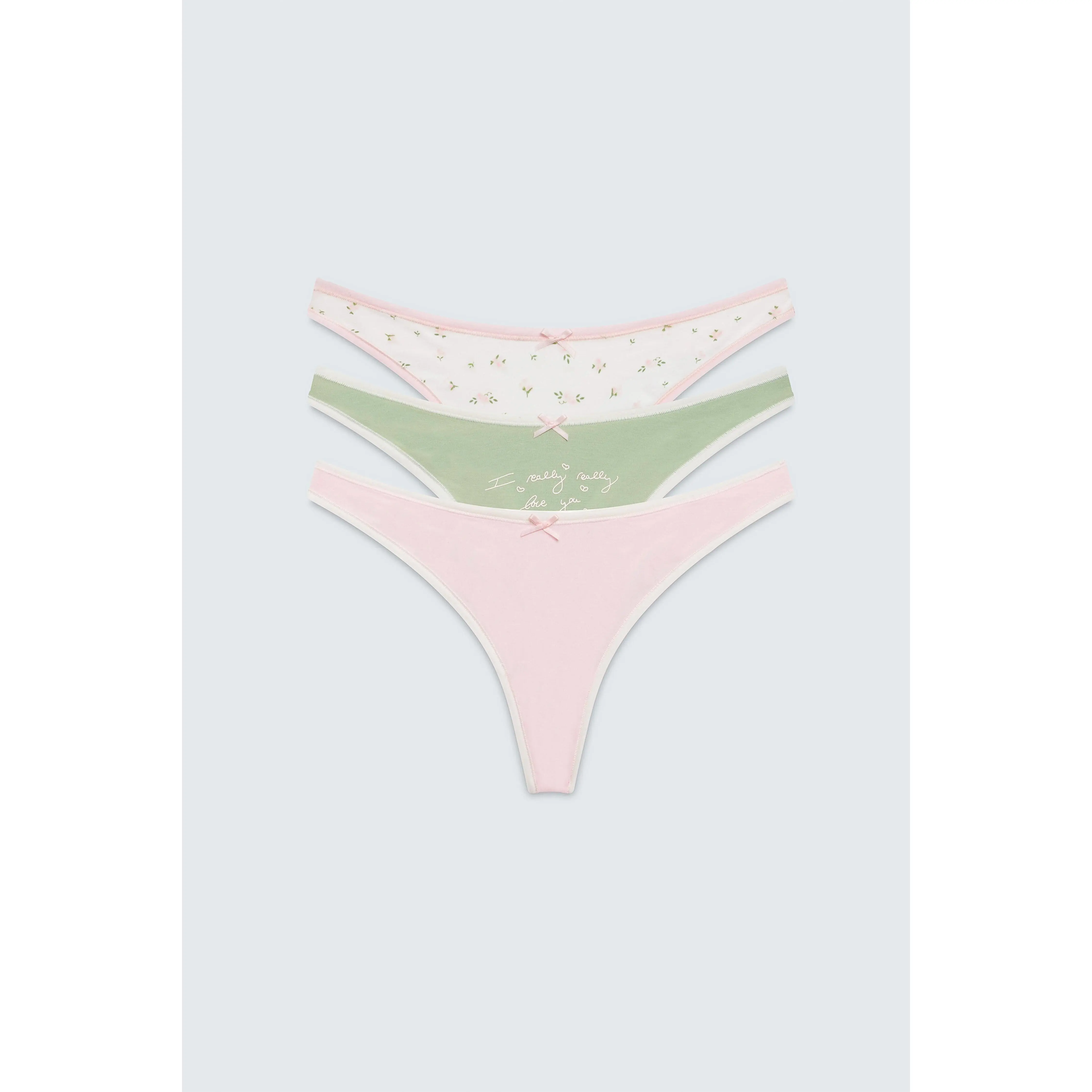Flower Girl Thong Panty Pack