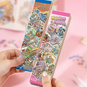 Mini 3D Sticker Scene Set, Sticker Packs, DIY 3D House Stickers for Home Decoration, Relaxing Craft Kit for Adults, Perfect Christmas and Birthday Gift