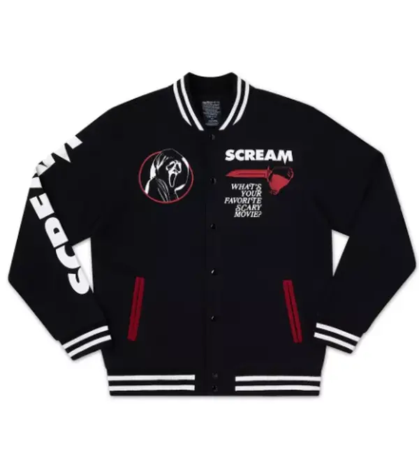 Ghost Face x Scream Varsity Jacket