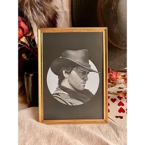 Vintage Red Dead Redemption 2 Morgan Fanart Print - Western Style Decor Poster