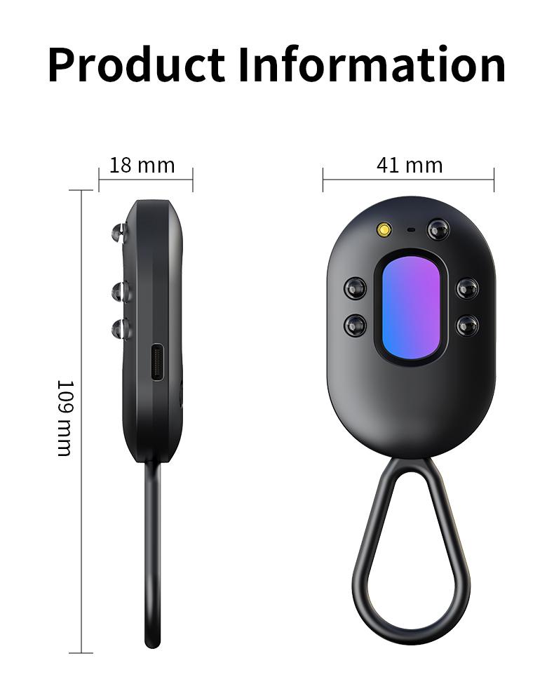 Hidden Camera Detectors, GPS Tracker, Vibration sensor Door and window alarm, Spy Camera Detector,Anti-intrusion, 30H Working Time for Travel, Car, Bathroom, Office, Hotel, Airbnb, Rental