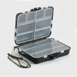 Double Sided Fishing Tackle Box, 1 Count Multi-compartment Fishing Lure Storage Box, Multifunctional Storage Box for Fish Hook & Accessories