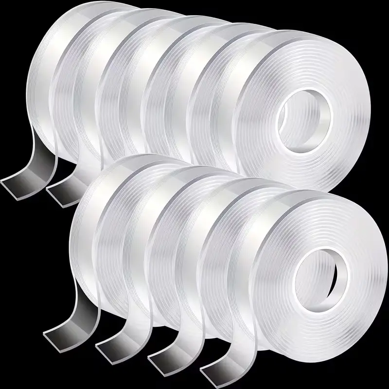 Double Sided Tape Heavy Duty (10 Feet T)  Removable Waterproof Nano Tape Transparent Sticky Tape