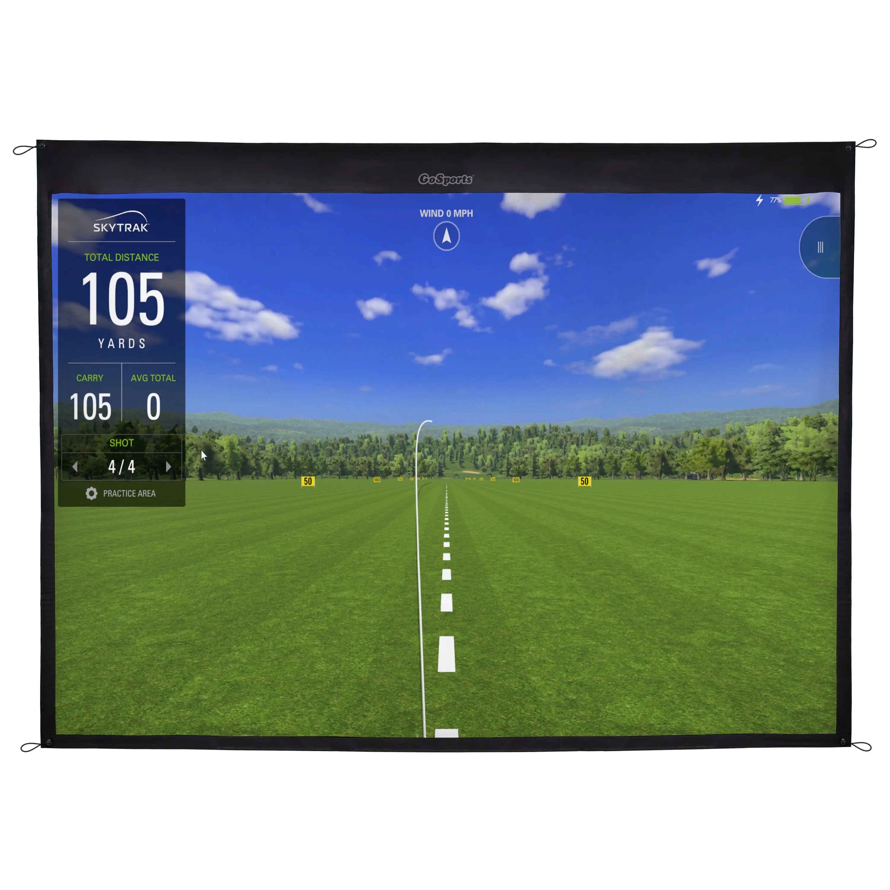 GoSports 9 ft Golf Simulator Impact Screen (Simulator sold separately) GoSports 9 ft Golf Simulator Impact Screen (Simulator sold separately)