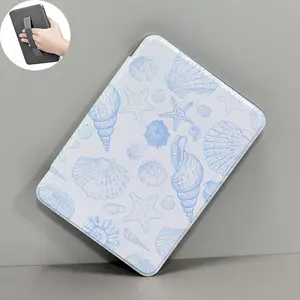 Fansen Summer Kindle Case for 6in, 6.8in, 7in Devices - Slim PU Leather Computer Tablet Cover, Ocean Stylish Design, Soft Back, Auto Wake/Sleep, Light Durable Protection for Paperwhite 11th/12th Gen, Kindle 2022/2024,Student's Gift Protective Casing