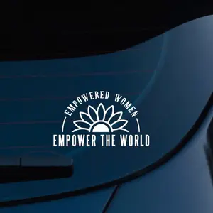 Empowered Women Empower The World Vinyl Decal, Car Decal, Sticker, Bumper Sticker, Women's Rights, Laptop, Water Bottle, Feminist K