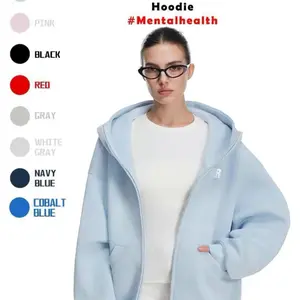 Big Hood Eases Social Anxiety Hoodie Best Gift Mentalhealth Cobalt Blue Sweatshirts