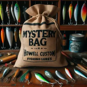 Fishing Lure Mystery Bag – Custom Painted Crankbaits & Swimbaits – Surprise Tackle Box Gift by Howell Custom Lures