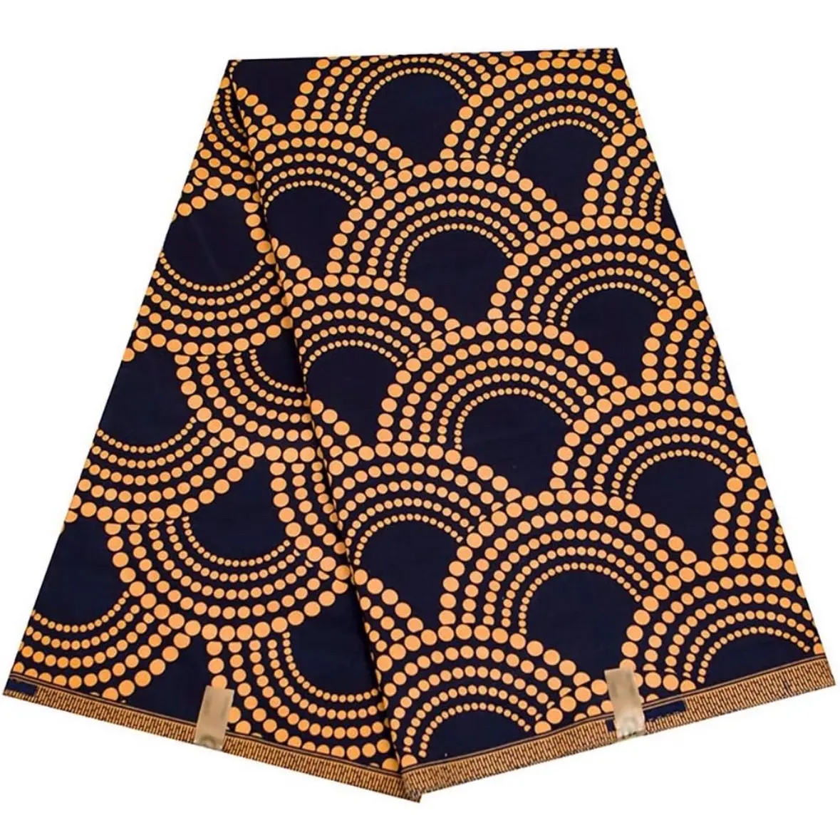 Élégant brown & black African fabric