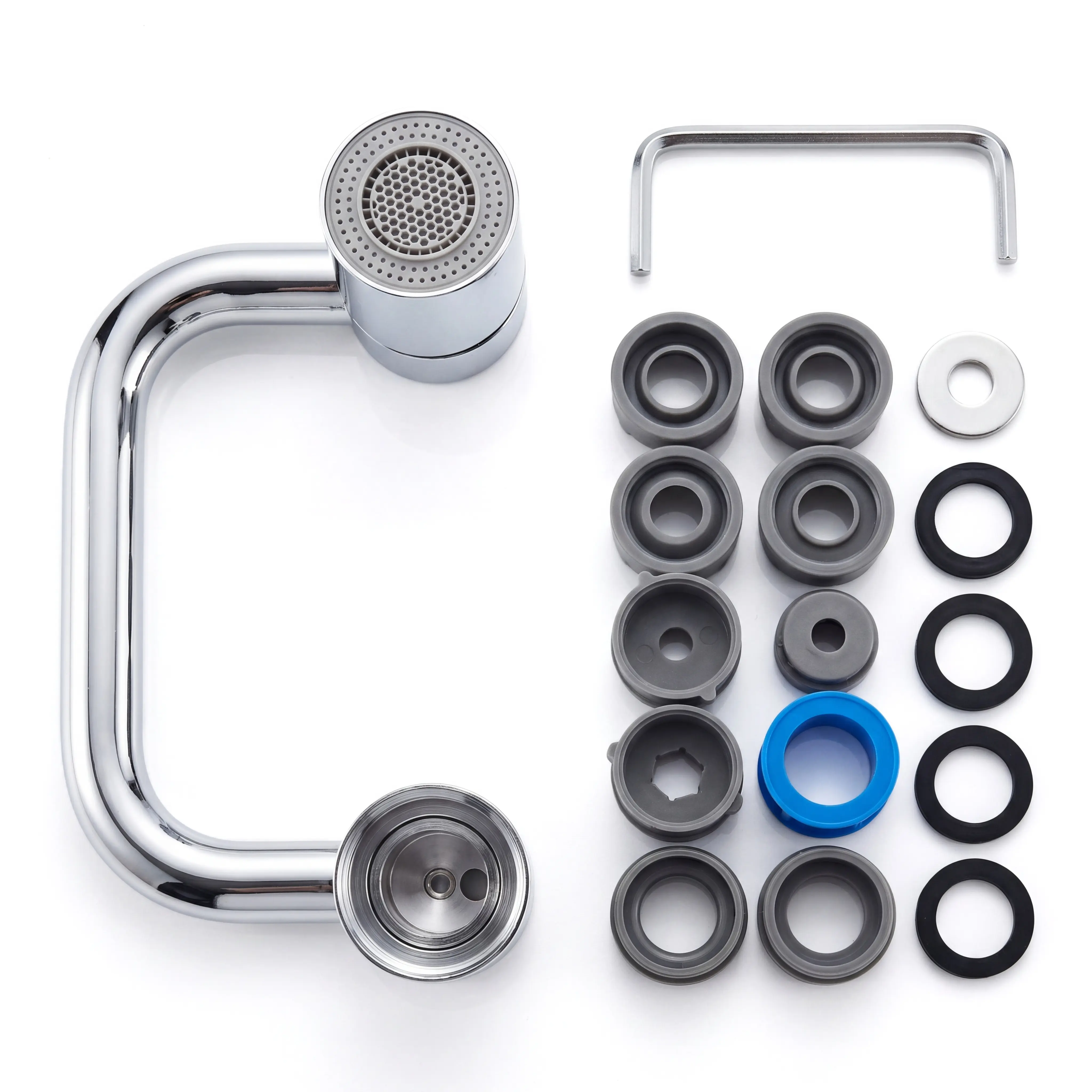 2026 Upgraded 1080° Rotatable Faucet Extender, U-Shaped 2 Modes Aerator with Facial Spray, 360° Adjustable Universal Tap Head for Kitchen & Bathroom