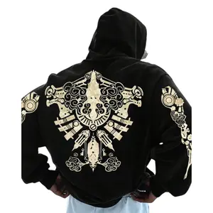Arcane Vi Full Back Tattoos Chaos Graffiti Art All Over Print Streetwear Casual Hoodie, Pullover Sweatshirts - Comfort, Crewneck