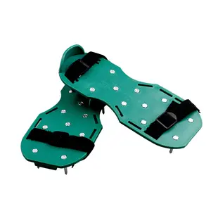 Lawn Aerator Shoes, Grass Spike Sandals – Strap-On Crampons for Yard Aeration, Garden Tool for Soil Ventilation, Self-Leveling Epoxy Flooring Helper