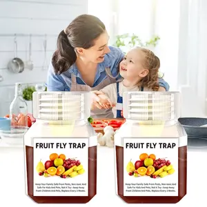 2026 New Model Indoor Fruit Fly Traps (4-Pack) — Effectively Eliminates Indoor Flying Insects & Drain Flies | High-Performance Traps Designed Specifically for Home & Kitchen Environments | Safe and Harmless to Children & Pets