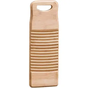 Washboard for Laundry, Clothes Wash Boards-old Fashioned Hand Washer for women School Home Durable Wood Anti-slip Bamboo Household Tools Vintage Decor(15.7 * 5.9 * 0.7 Inch) (Small)